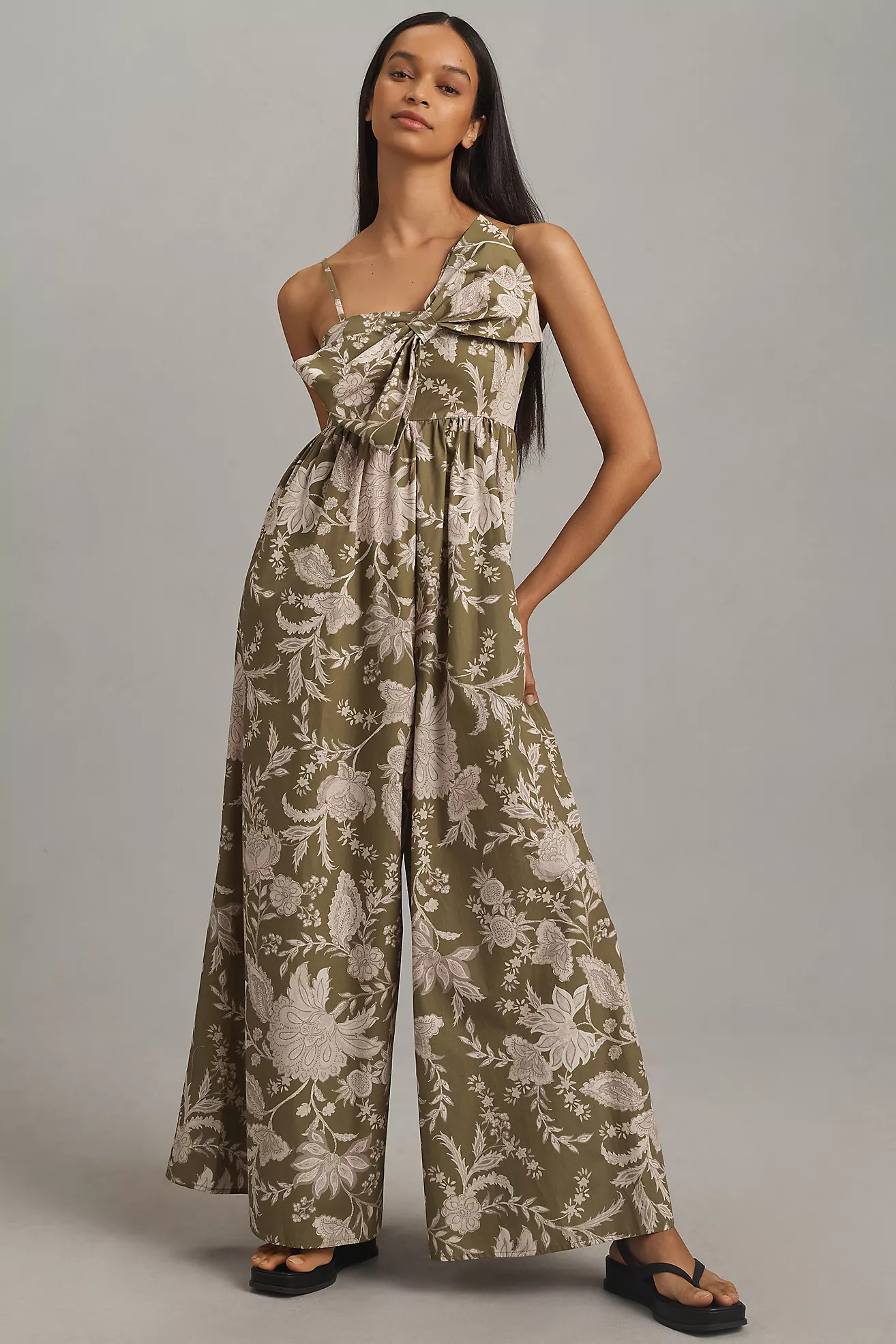Hutch Poplin Bow Jumpsuit | Anthropologie (US)