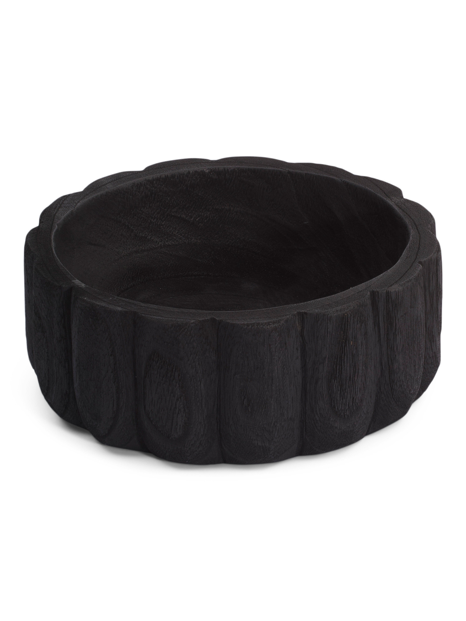 Scalloped Wooden Bowl | TJ Maxx