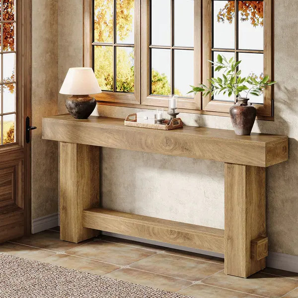 70.9" Entryway Console Table, Extra Long Wooden Farmhouse Sofa Table | Bed Bath & Beyond