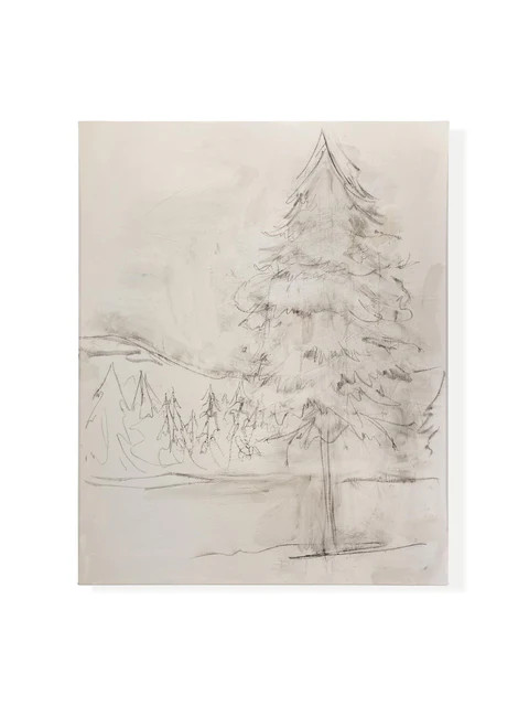 Evergreen | Canvas | Lindsay Letters, LLC