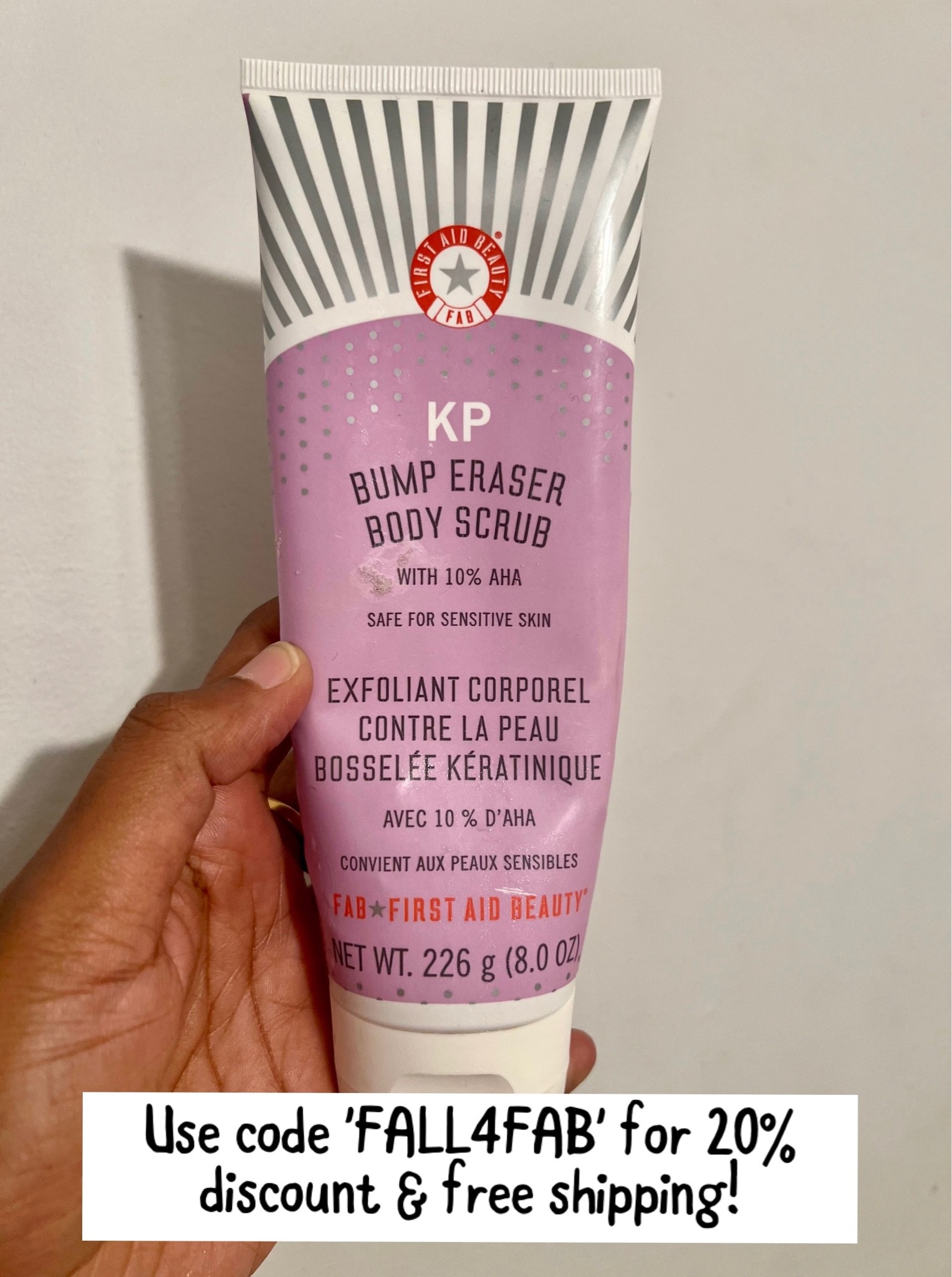 Great body scrub option for winter - helps with body acne, bumpy skin. Currently on 20% off with code 'FALL4FAB'! 

#LTKbeauty #LTKsalealert #LTKSeasonal
