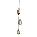 47th & Main Hanging Metal 3 Antique Bell Cluster, 22" Long, Gold | Amazon (US)