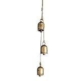 47th & Main Hanging Metal 3 Antique Bell Cluster, 22" Long, Gold | Amazon (US)