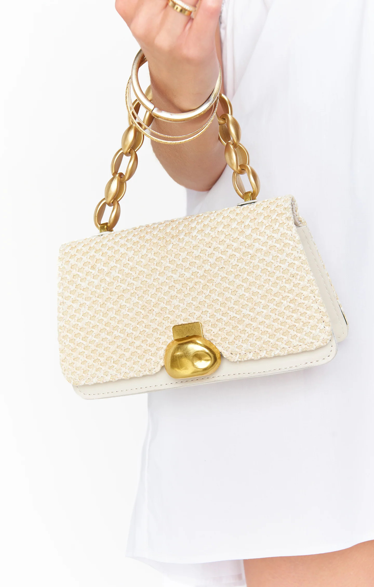 Agnes Woven Bag ~ Beige | Show Me Your Mumu