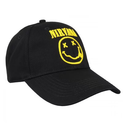 Adult Nirvana Happy Face Logo Adjustable Snapback Hat - One Size Fits Most | Target