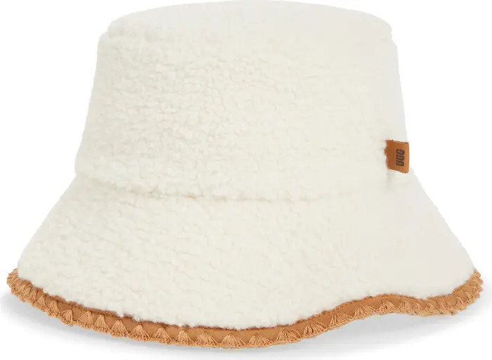UGGfluff Scalloped Faux Fur Bucket Hat | Nordstrom