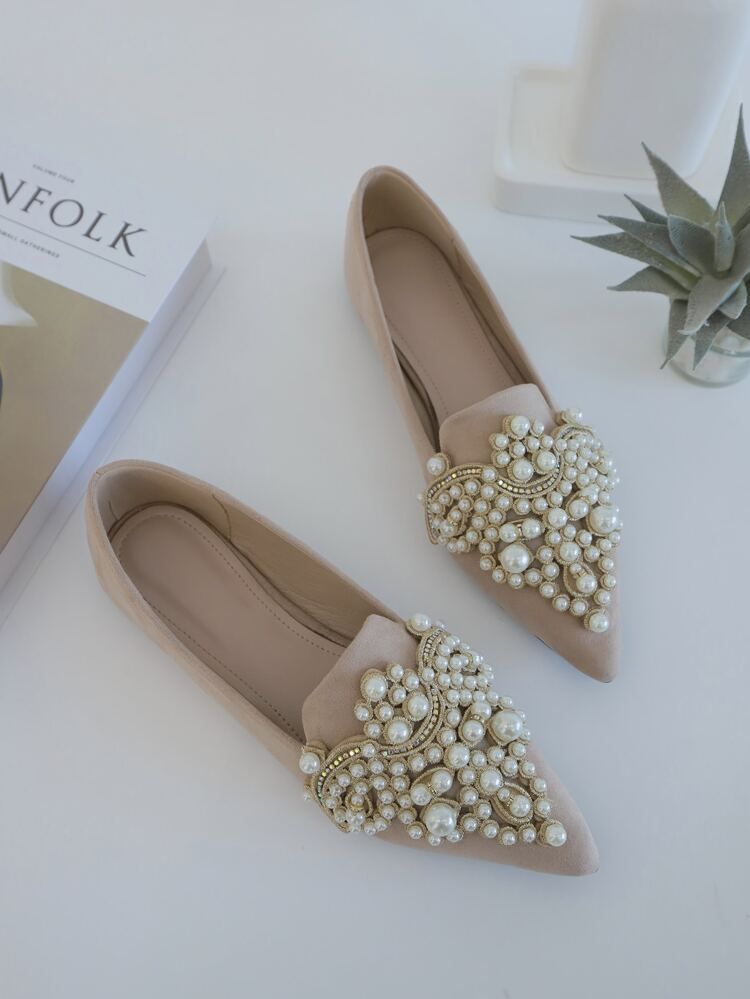 Faux Pearl Decor Loafers | SHEIN