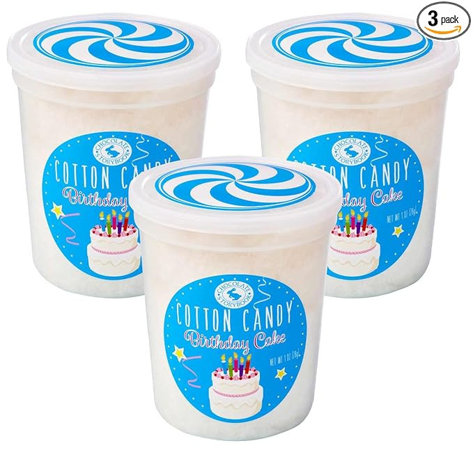 Birthday Cake Cotton Candy 3 pack – Unique Idea for Holidays, Birthdays, Gag Gifts, Party Favor... | Amazon (US)