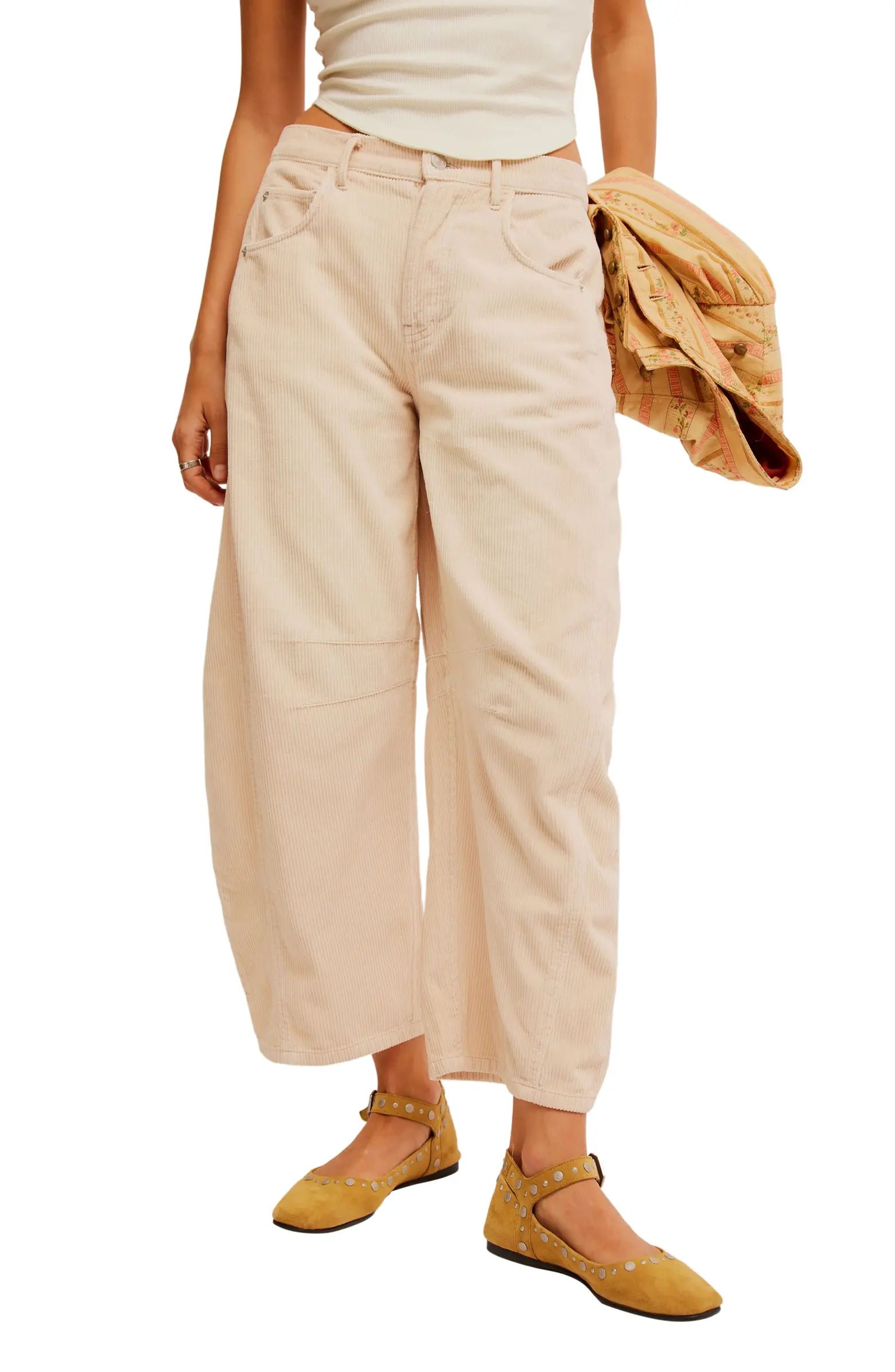 Good Luck Barrel Leg Corduroy Pants | Nordstrom