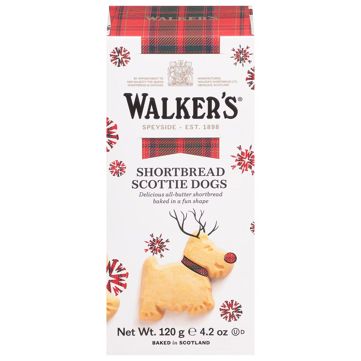 Walkers Shortbread Festive Christmas Scottie Dogs Cookies-  4.4oz | Target