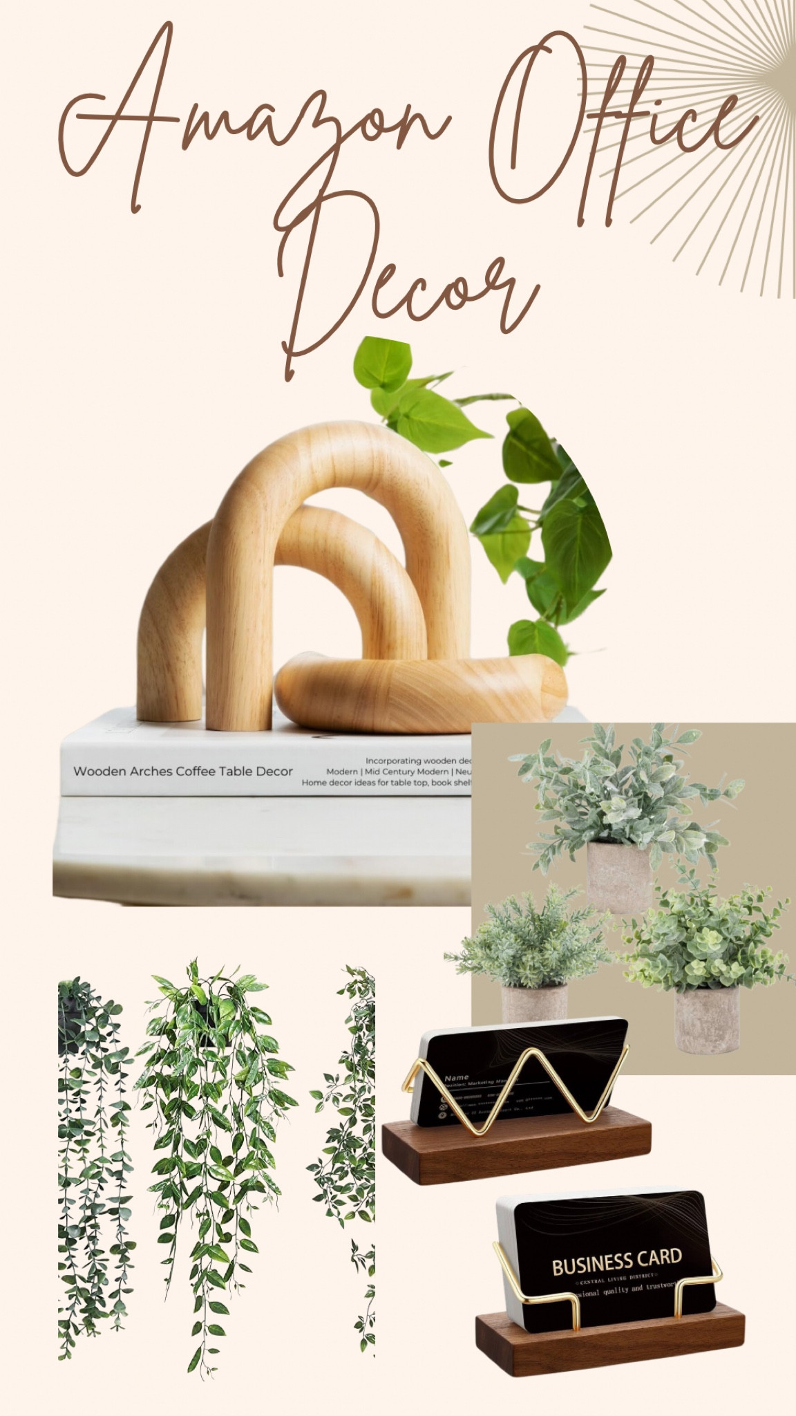 Simple + affordable Amazon pieces to add to your office!✨ 