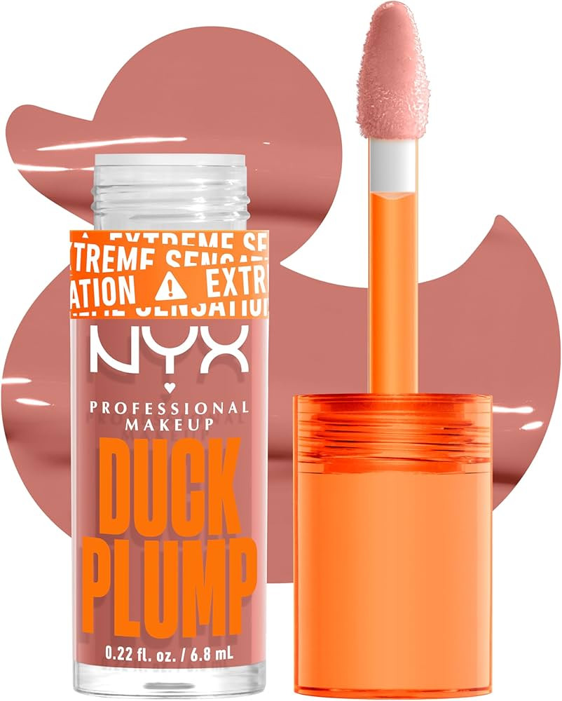 NYX PROFESSIONAL MAKEUP Duck Plump High Pigment Lip Gloss, Lip Plumper Gloss with Spicy Ginger - ... | Amazon (US)