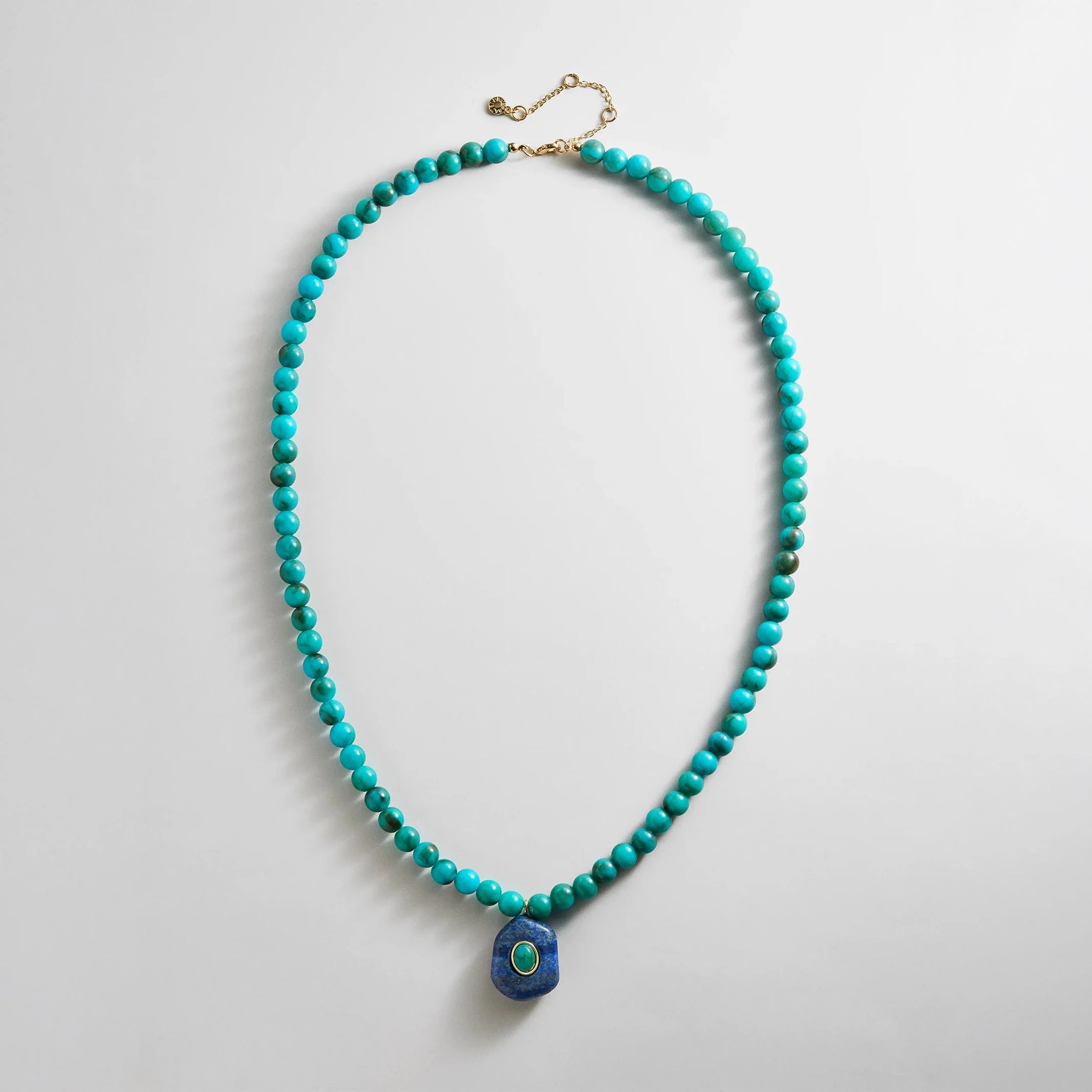 Janelle Semi-Precious Necklace - Turquoise Bead | BaubleBar