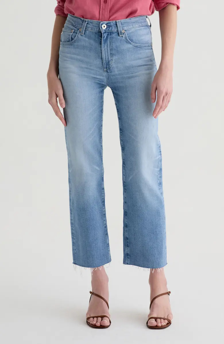 AG Brinley Mid Rise Straight Crop Jeans | Nordstromrack | Nordstrom Rack