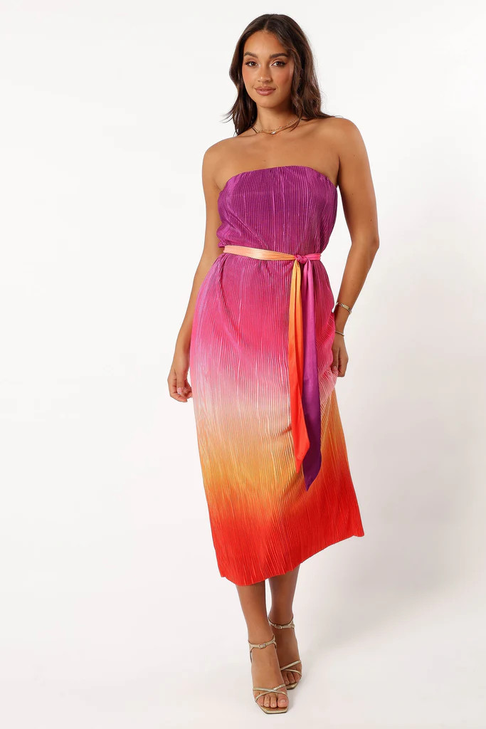 Lisse Midi Dress - Orchid Orange | Petal & Pup (US)