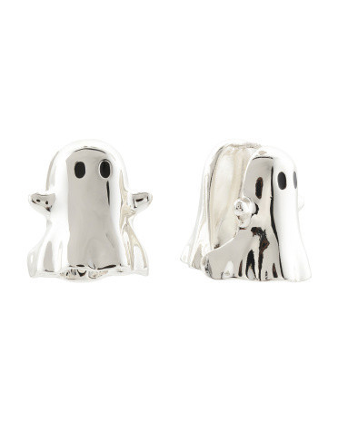 Silver Ghost Huggie Earrings | TJ Maxx