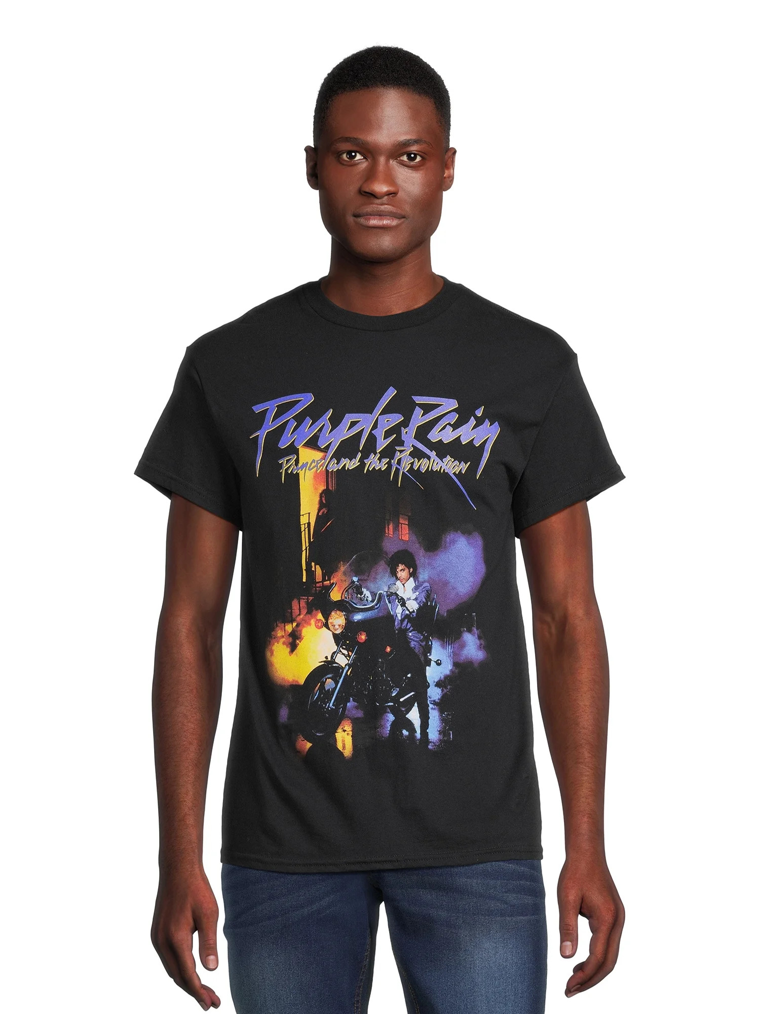 Prince Men's Purple Rain Graphic Tee with Short Sleeves, Sizes S-3XL | Walmart (US)