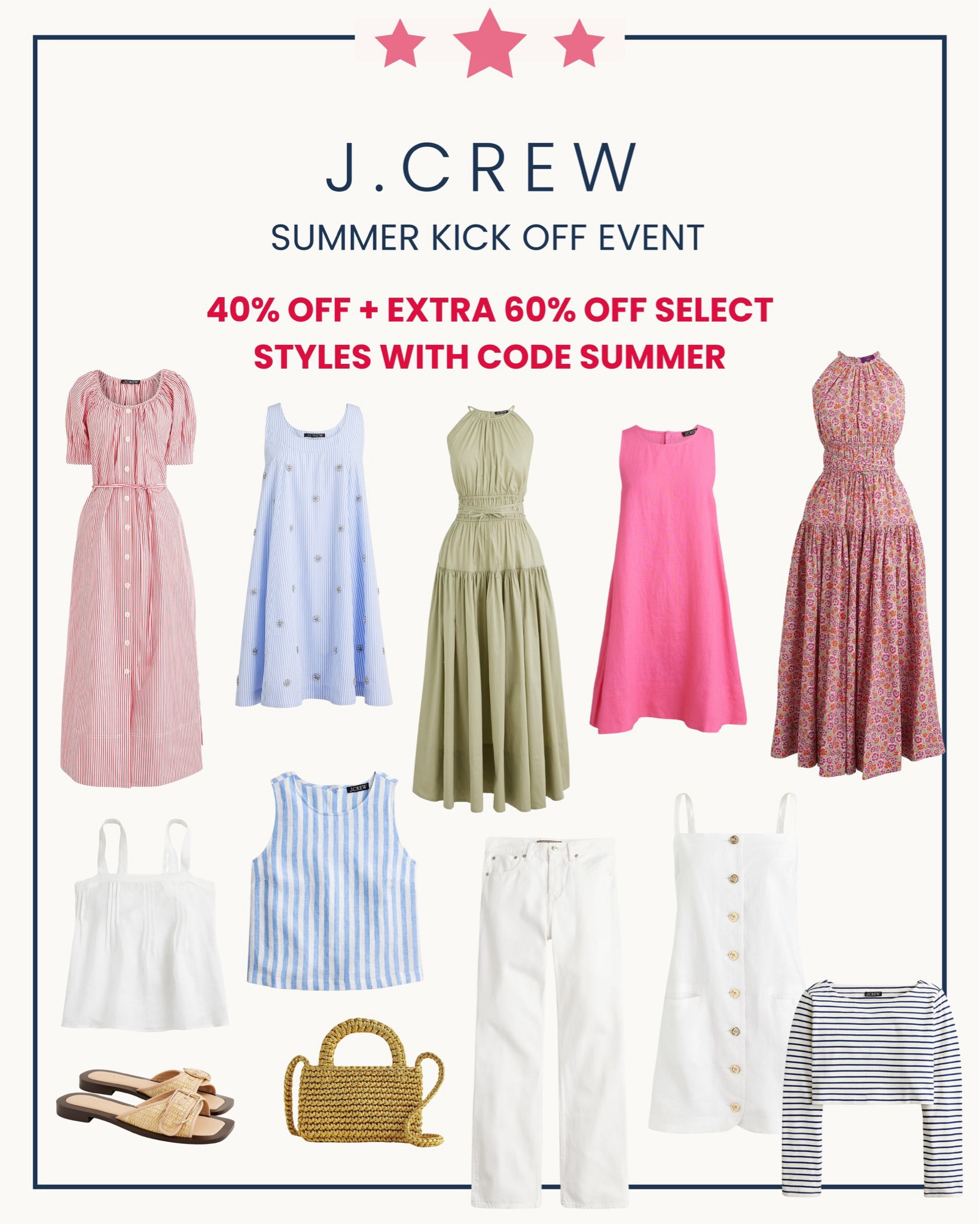 J. Crew Memorial Day sale! 40% off SITEWIDE 😍

#LTKSeasonal #LTKSaleAlert #LTKFindsUnder100