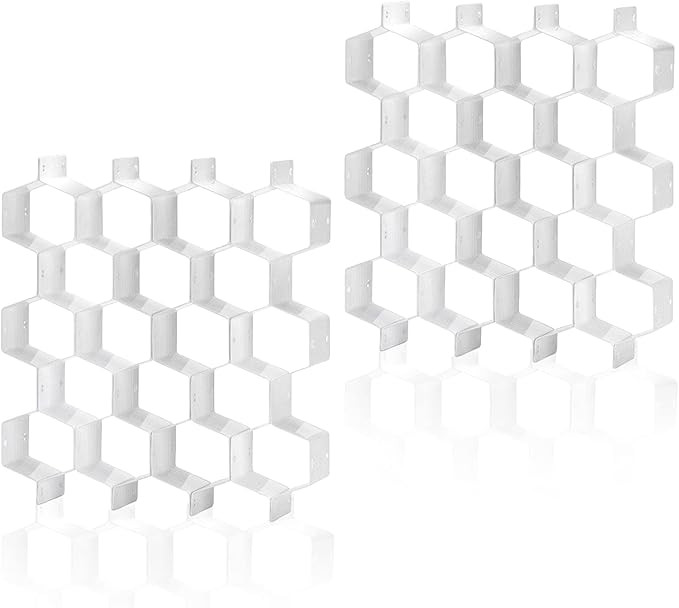 Honeycomb Separator Adjustable Drawer Organizer Divider for Underwear Belt-Scarf Socks Organizer ... | Amazon (US)