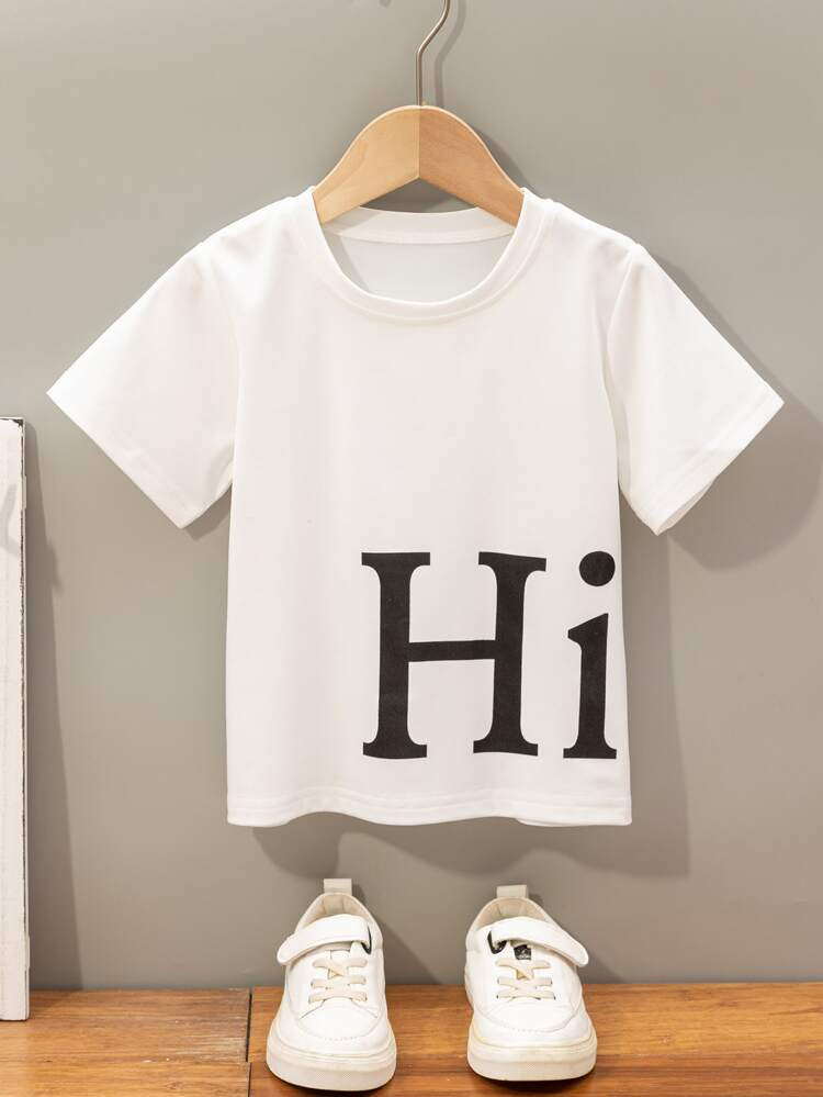 New
     
      Toddler Boys Letter Graphic Tee | SHEIN