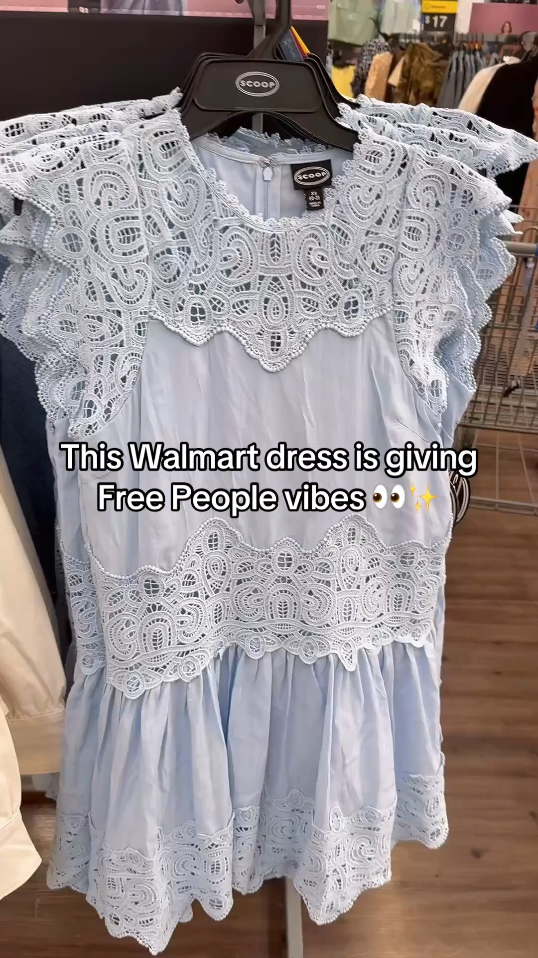 This Walmart summer find is giving major Free People vibes 🤍✨

I found the prettiest lace Scoop dress at Walmart and honestly it looks SO much more expensive than it is. The soft blue color, feminine details and flowy fit make it one of those effortless summer pieces you can wear for vacations, brunch, beach dinners, baby showers or everyday summer outfits.

If you love the look of Free People style but want affordable fashion finds, Walmart has been seriously good lately. Scoop keeps dropping elevated pieces that feel boutique-inspired without the boutique price tag.

This is definitely one of my favorite Walmart summer fashion finds so far. 🔗 in LTK to shop.

#LTKOver40 #LTKMidsize #LTKPlusSize