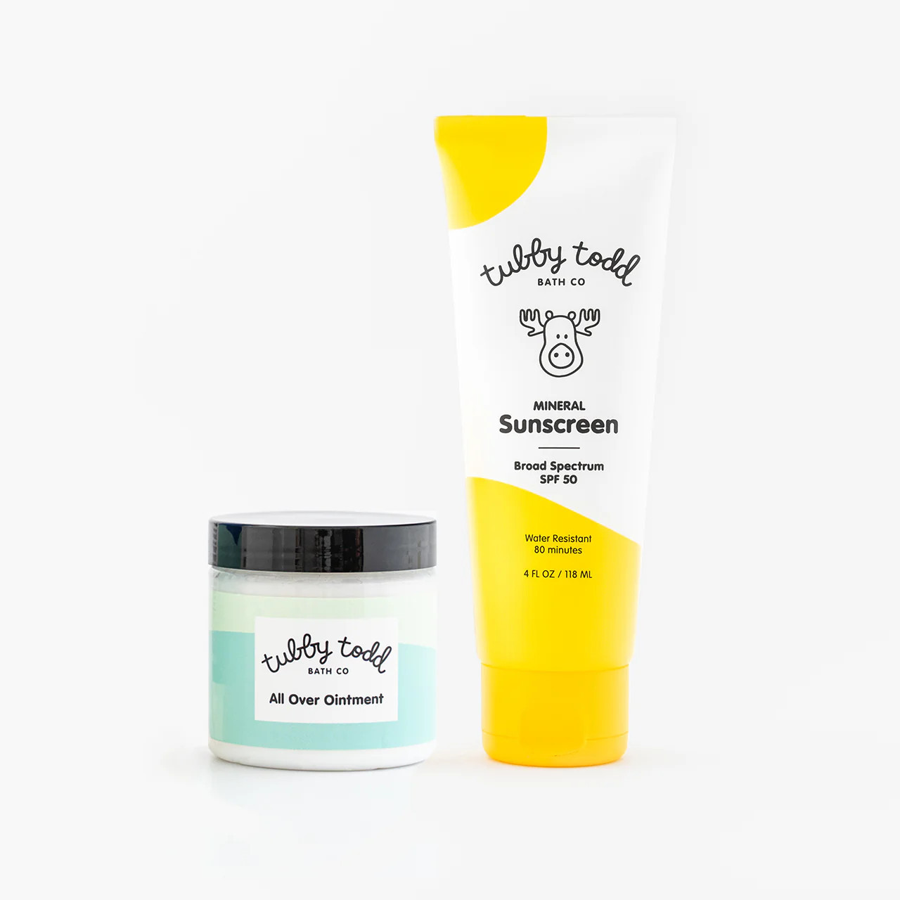 Sun Sets - Sunscreen + 3.5oz AOO | Tubby Todd Bath Co.