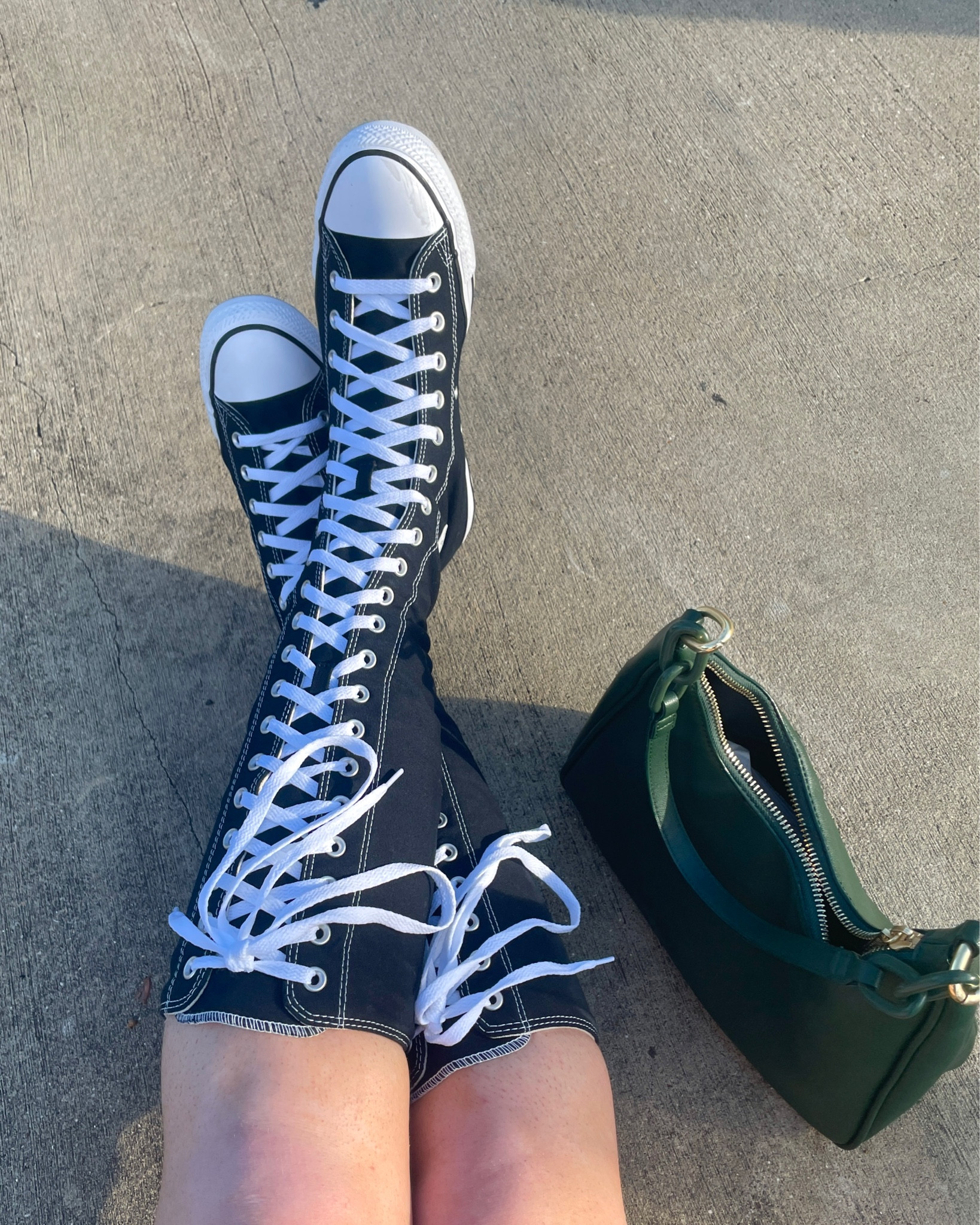 Tie me up 🫶🏻

JOKES these knee high converse have got a zipper so they’re easy on/off





#LTKShoeCrush #LTKMidsize #LTKStyleTip