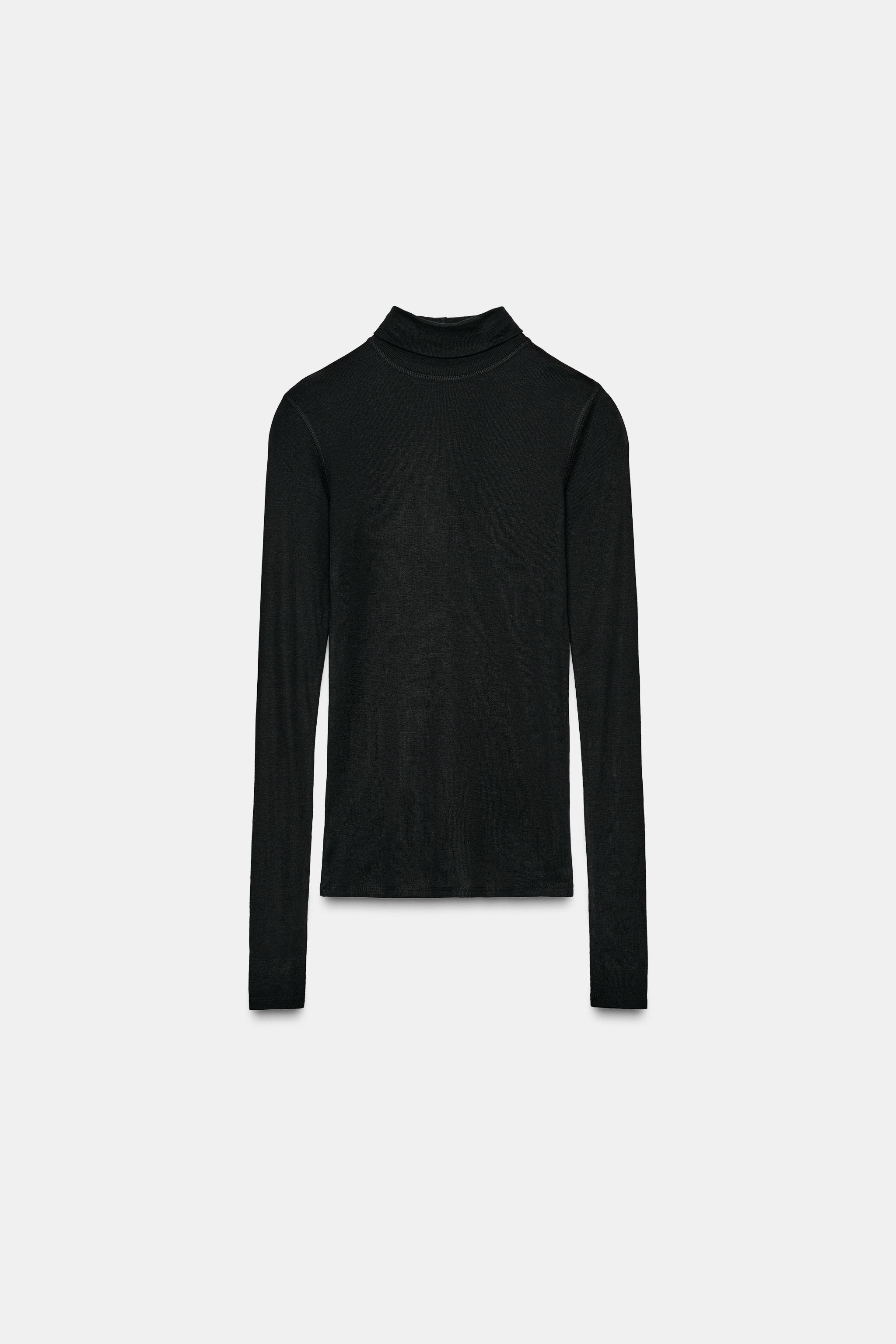 HIGH NECK T-SHIRT | Zara US
