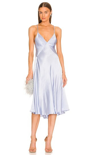x REVOLVE Jolene Midi Dress in Baby Blue | Revolve Clothing (Global)