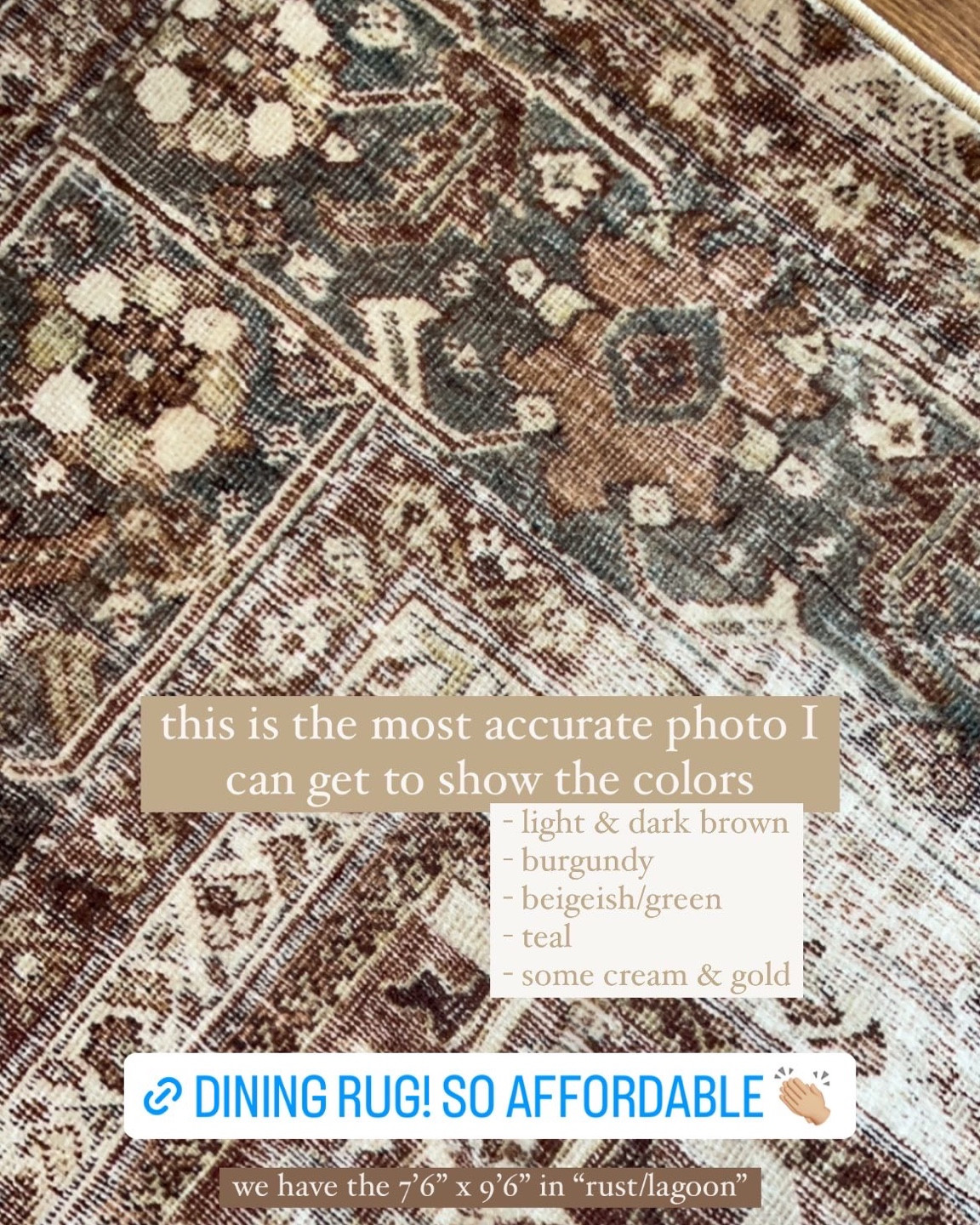 Magnolia Home by Joanna Gaines x Loloi Sinclair Collection SIN-01 Machine Washable Rust / Lagoon , washable rug , washable rugs , Joanna Gaines loloi rust lagoon , Amazon home , Amazon rug 

#LTKunder50 #LTKhome