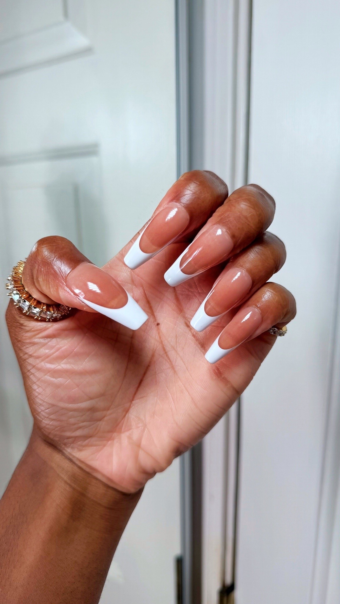 Lovinggg these new extra-long ballerina french tip nails by BTArtBox! 💅🏾✨

They recently dropped some new lengths and shapes, and their extra long nails are my favorite 😍.
￼
They look so chic, and they were super easy to use to make my press on nails. I applied them using the CurveLife solid nail glue!

#LTKBeauty