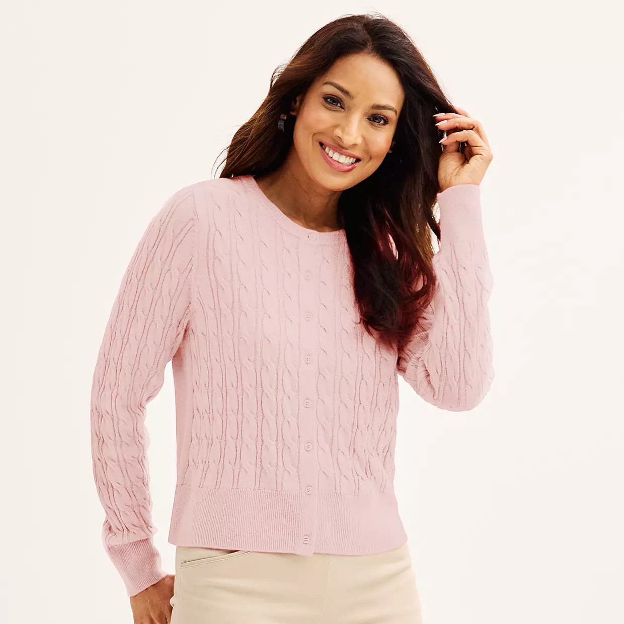 Women's Croft & Barrow® Classic Jackie Cardigan | Kohl's