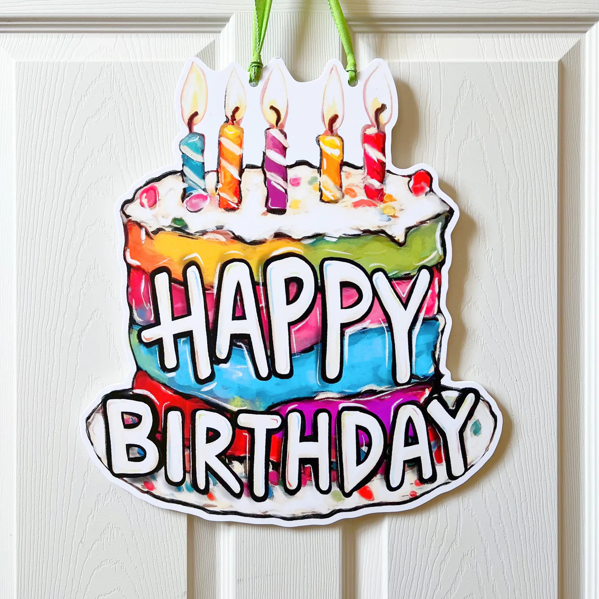 Happy Birthday Cake Door Hanger | Home Malone
