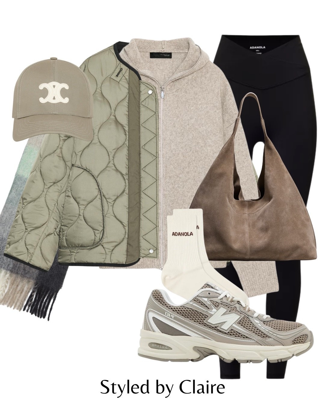 OLIVE TONES🫒
LTKCLAIREBCNSTYLE10 for discount sitewide at LOVALL
Tags: quilted jacket Zara reversible new balance 740 dark green brown cream suede tote bag black leggings knitted zip jumper scarf cap fashion autumn transitional inspo outfit ideas chic women’s style city break capsule wardrobe basics asos

#LTKautumn #LTKshoes #LTKstyletip