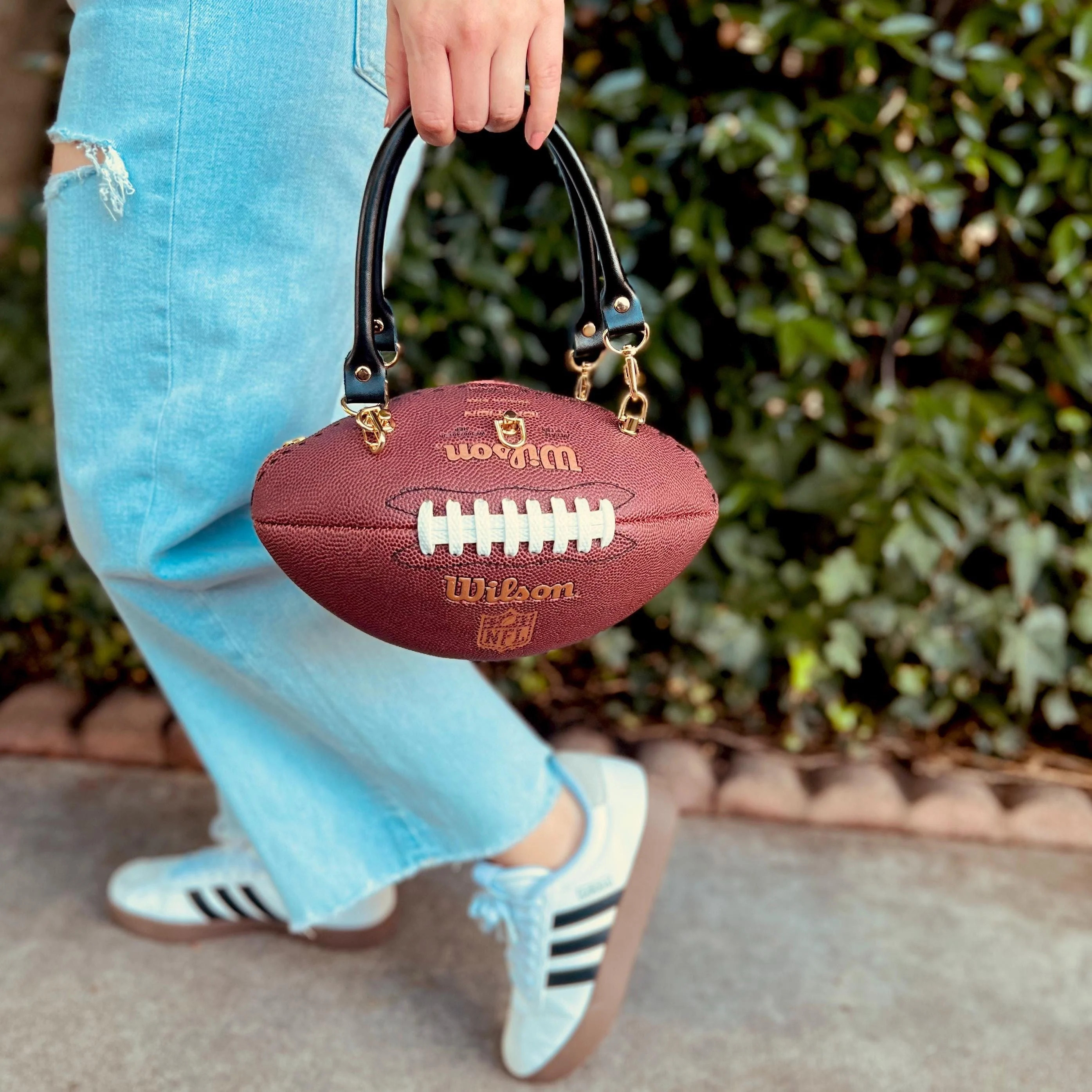 Handmade Football Purse, Upcycled Gameday Bag, Gift for her, Football Lover Gifts | Etsy (Global)