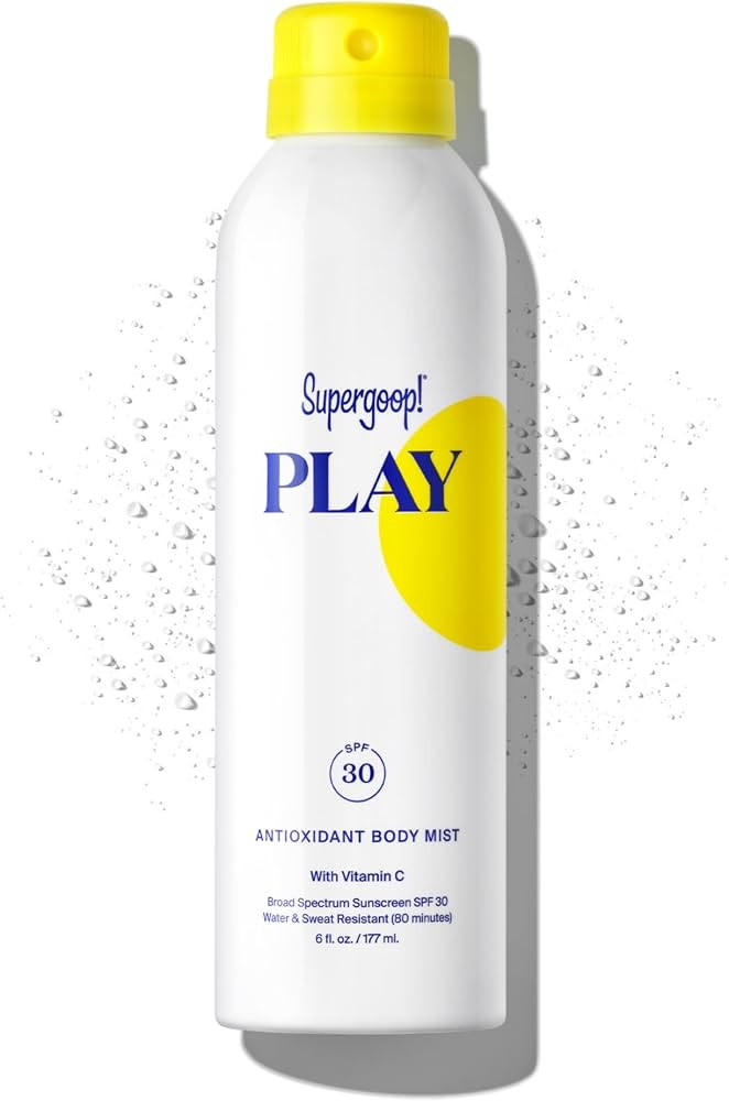 Supergoop! PLAY Antioxidant Body Mist with Vitamin C, 6 fl oz - SPF 50 PA++++ Broad Spectrum Suns... | Amazon (US)