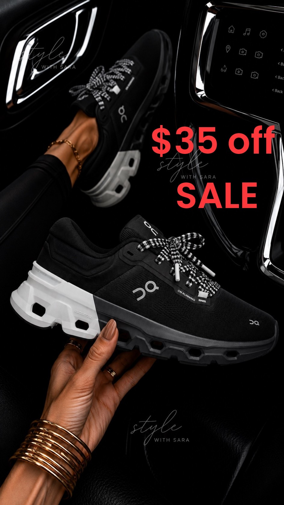 🚨 STOP SCROLLING! 🚨$35 off 

This is an instant add to cart moment! 🙌 These On sneakers are $35 OFF—the lowest price I’ve seen this season!

If you’re looking for that one shoe you’ll grab every single day, this is it. They’re lightweight, insanely comfortable, and have amazing cushioning whether you’re walking, running errands, traveling, or on your feet all day.

I love the black color with the contrast details, and you know I’d level them up with a fun pair of shoelaces. 😍

At $35 off, I wouldn’t wait—your size won’t last long.

Comment RUN and I’ll send you the link! 🖤👟

#LTKgrwm #LTKootd #LTKmomlife