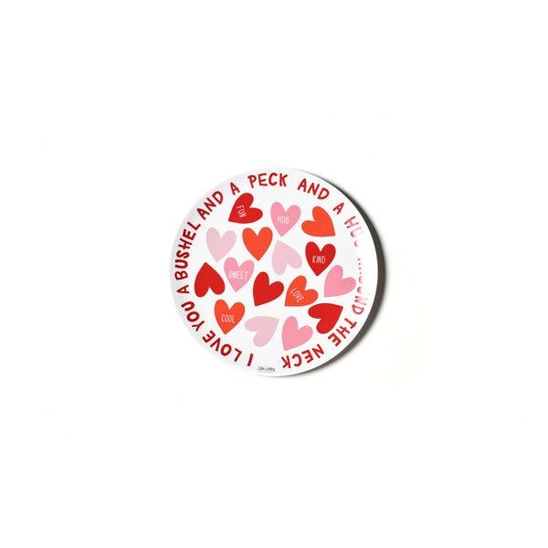 Conversation Hearts Melamine Dinner Plate | Maisonette