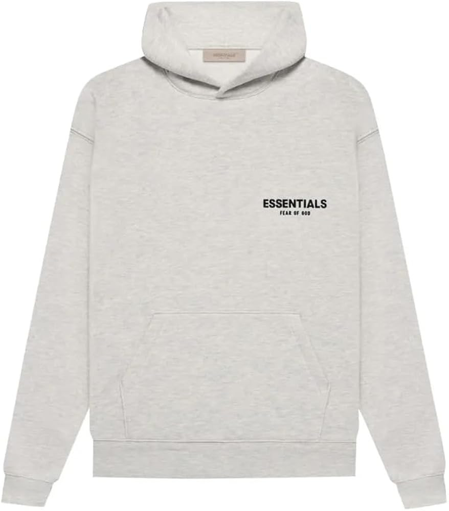 ESSENTIALS Hoodie Unisex Pullover Hoodie, Oversized Fit (US, Alpha, Medium, Light Oatmeal) | Amazon (US)