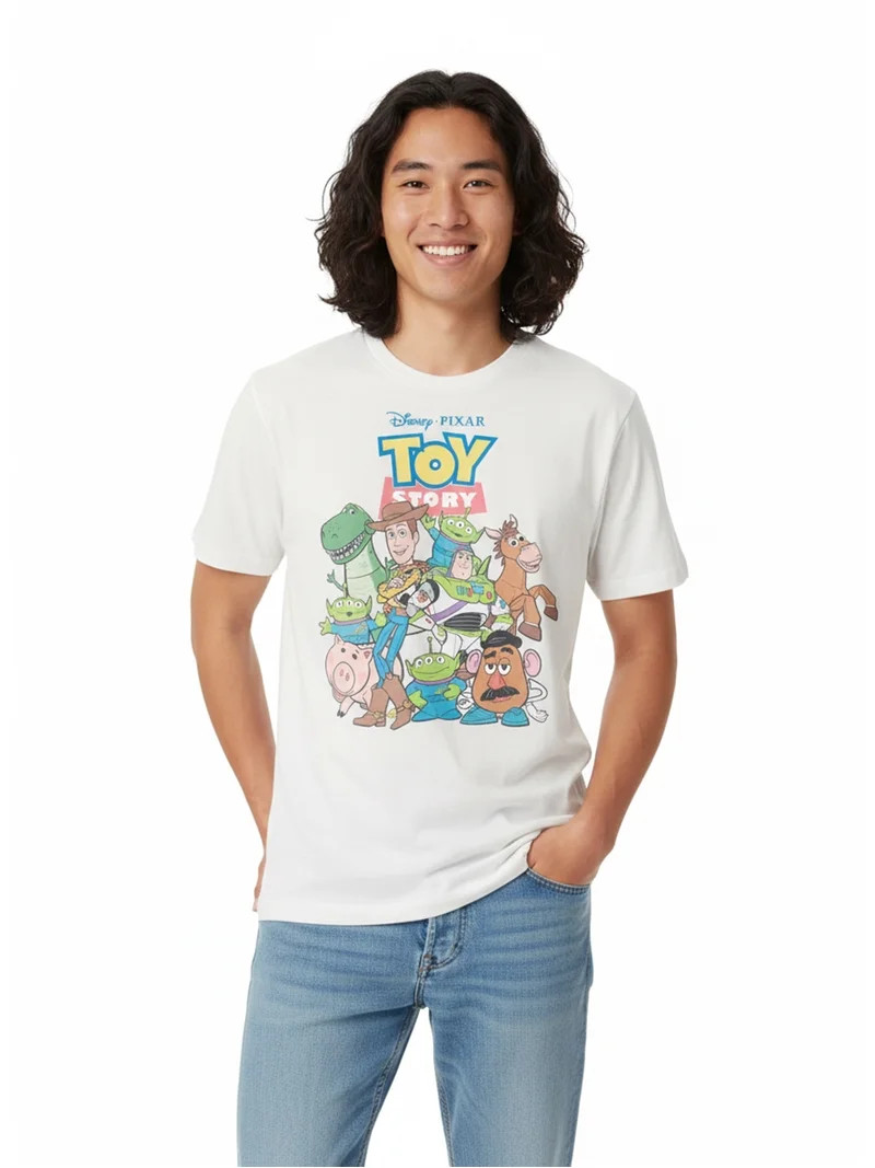Toy Story, Men's & Big Men's Graphic Tee, Classic Crew, Sizes S-3XL | Walmart (US)