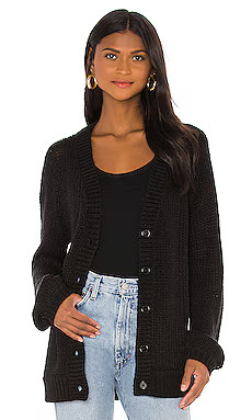 Lovers and Friends Jordyn Oversized Cardigan in Black from Revolve.com | Revolve Clothing (Global)