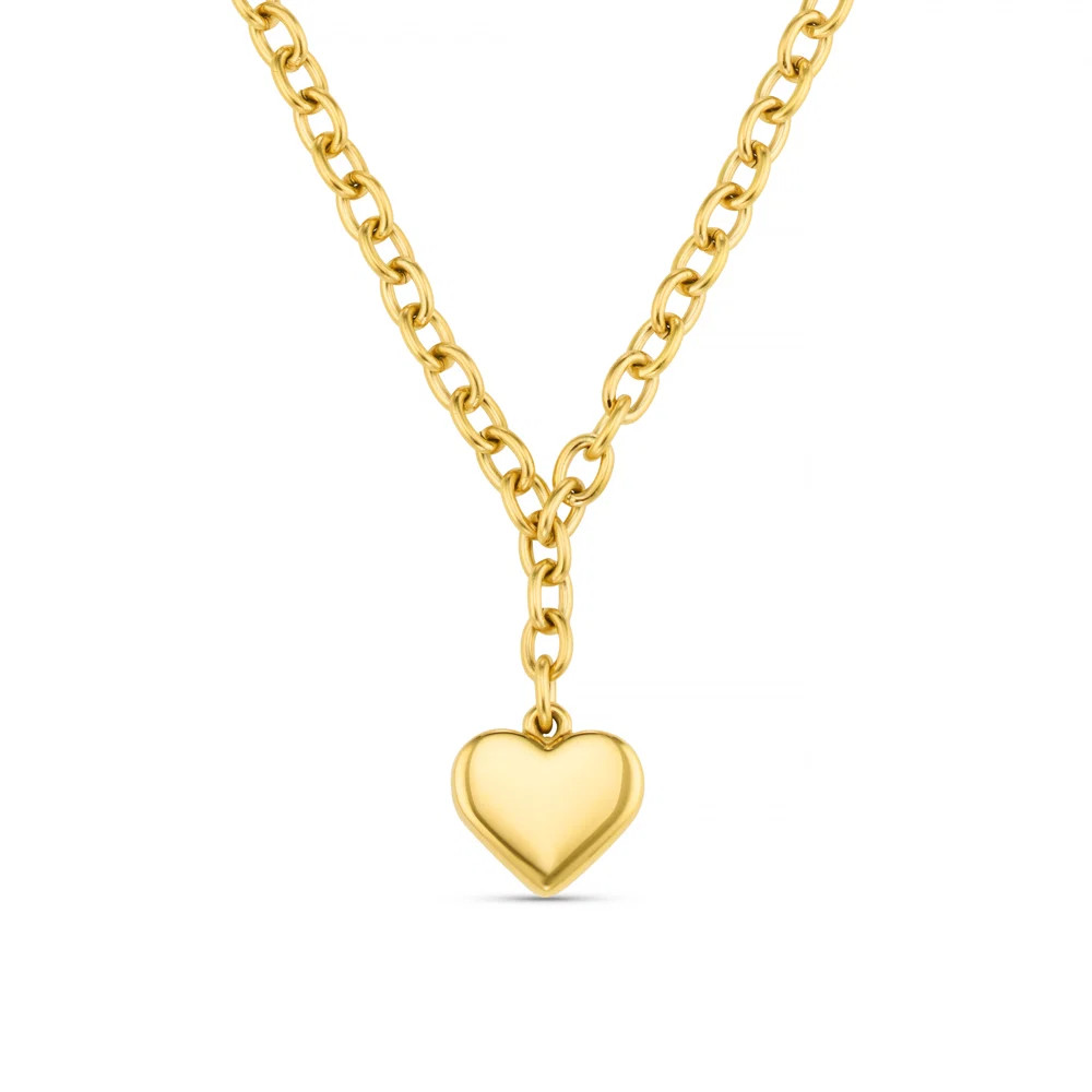 LUXE Chunky Heart Drop Necklace | Orelia