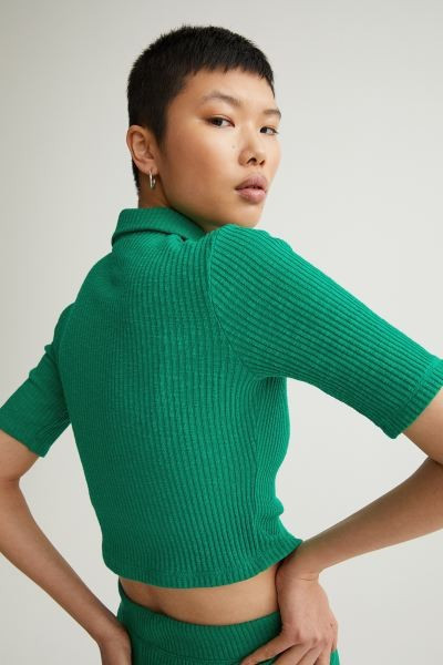 Ribbed top | H&M (UK, MY, IN, SG, PH, TW, HK)