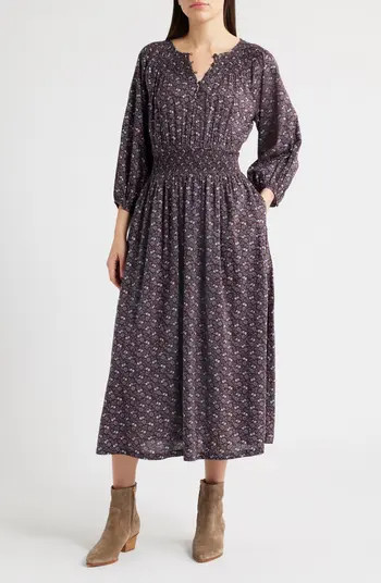 Madewell Evelyn Ditsy Floral Long Sleeve Midi Dress | Nordstrom | Nordstrom