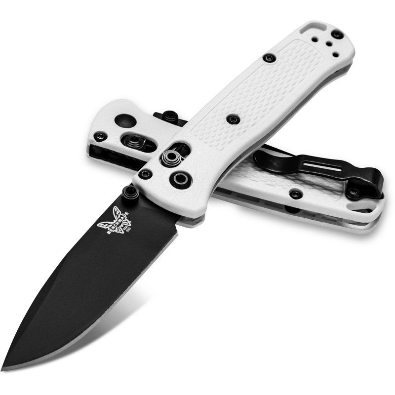 Benchmade Mini Bugout Drop Point Knife White/Black - Folding/Pocket Knives at Academy Sports | Academy Sports + Outdoors