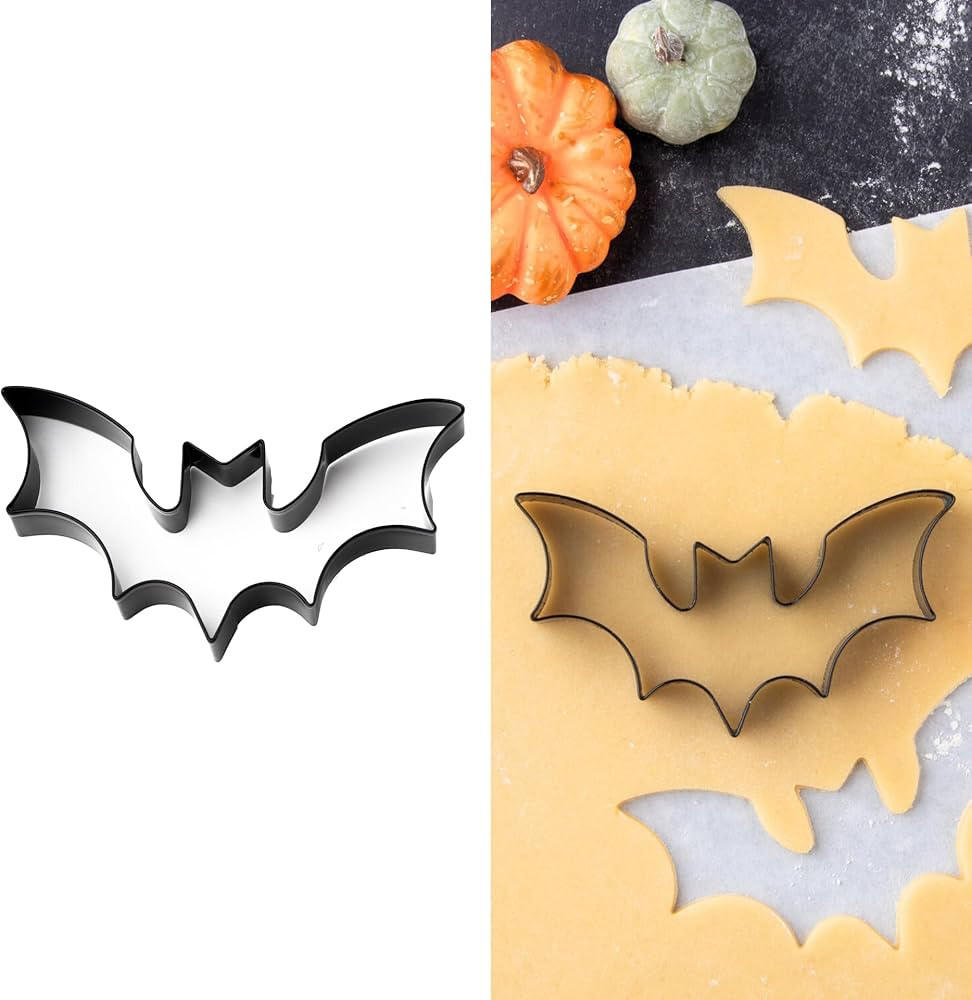 Cookie Cutter Kingdom, Bat Cookie Cutter, Halloween, Stainless Steel, Beautful Coated Finish, Mol... | Amazon (US)