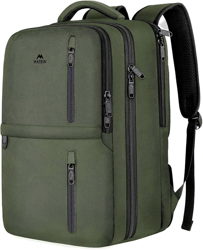 MATEIN Carry on Travel Laptop Backpack, Large Flight Approved Personal Item Travel Backpack with ... | Amazon (US)