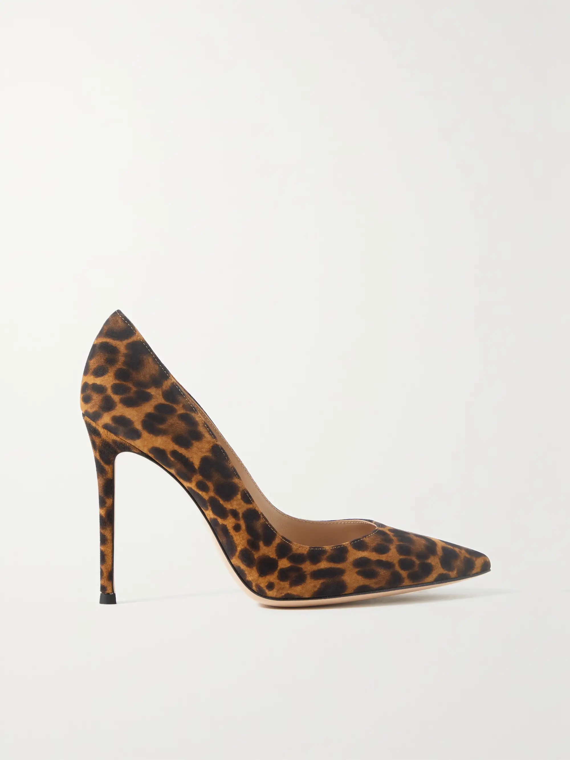 GIANVITO ROSSI 105 leopard-print suede pumps | NET-A-PORTER | NET-A-PORTER (US)