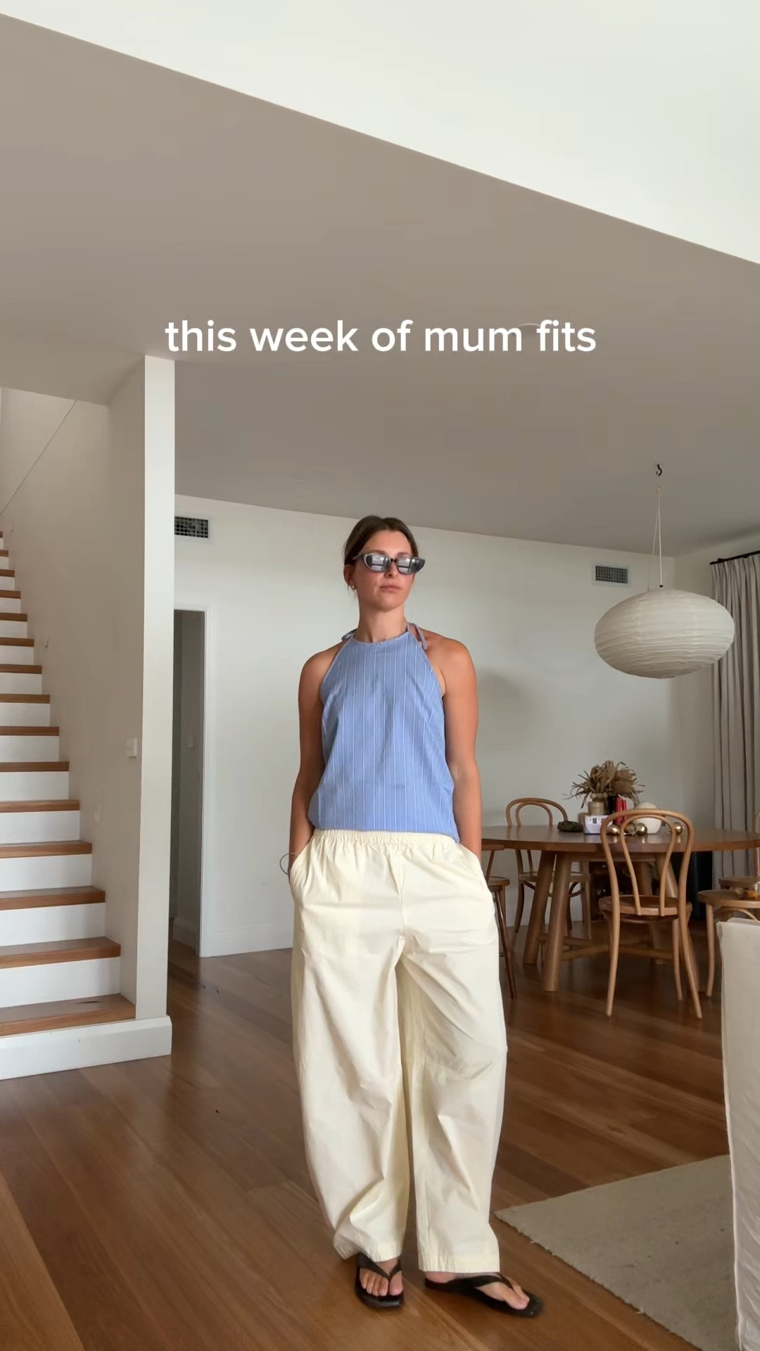 A week of mum outfits I wear on repeat! Styling barrel leg pants, halter tops, comfy, casual clothes.

#LTKsummer #LTKaustralia
