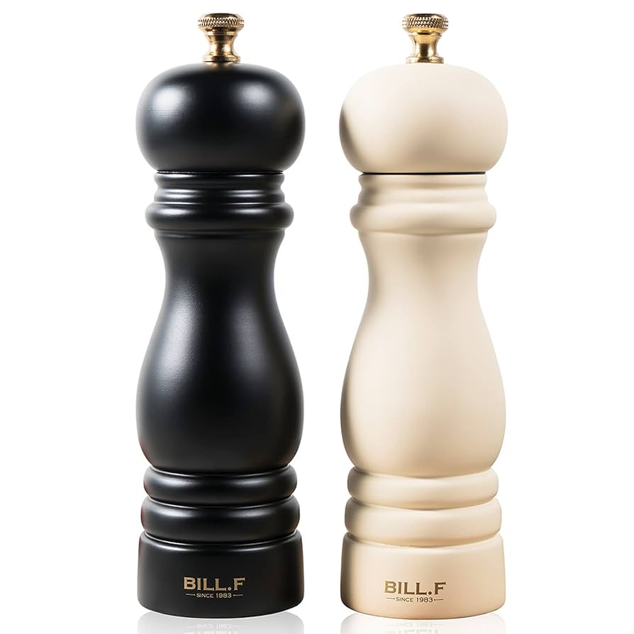 Salt and Pepper Grinder Pepper Mill Grinder Pepper Grinders Shakers Salt Mill Set of 2 with Adjus... | Amazon (US)